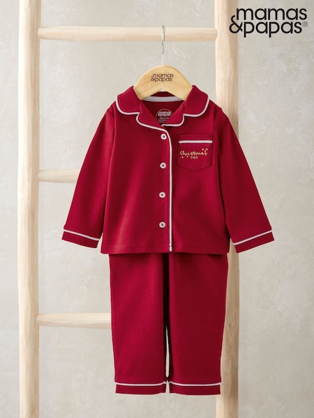 Mamas & Papas Classic Red Christmas Pyjamas (G15067) | €28