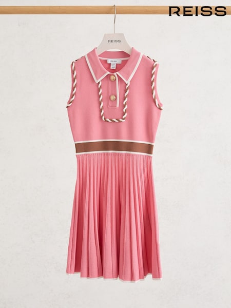Reiss Niamh Piped Sleeveless Knitted Dress (G15157) | 561 LEI