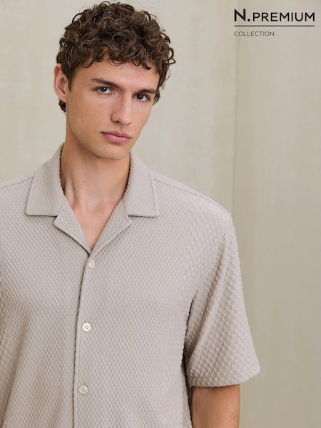 Neutral - Regular N. Premium Jersey Textured Short Sleeve Shirt
