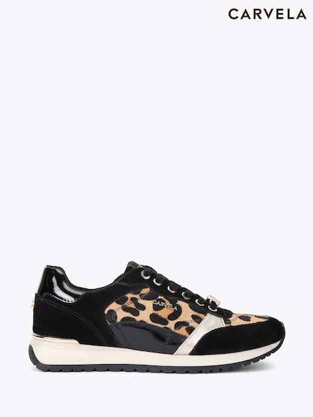 Carvela Black Florencia Trainers (G15635) | AED693