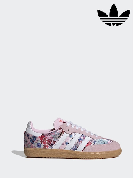 adidas Originals Lilac/Pink Samba OG x Liberty London Junior Trainers (G15672) | SGD 145