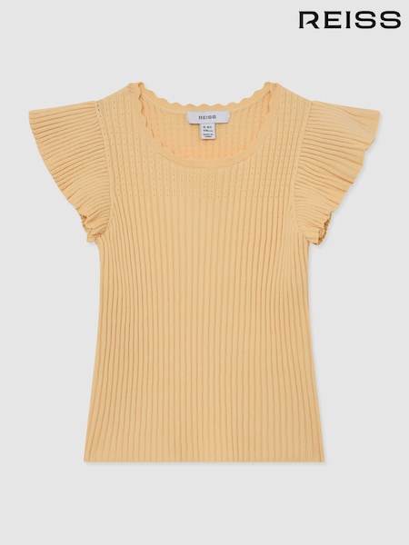 Reiss Lemon Yellow Ida Cardigans (G15769) | AED346