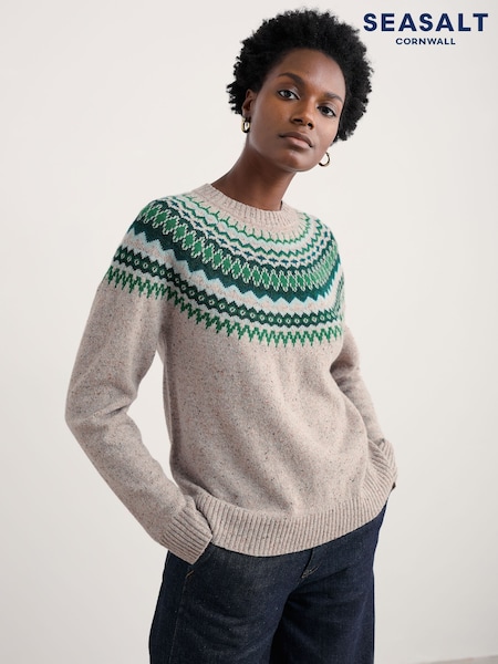 Seasalt Cornwall Grey Gurnard's Head Jumper (G16041) | €129