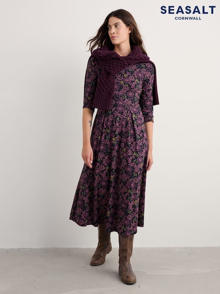 Seasalt Cornwall Purple Veronica Dress (G16074) | €105