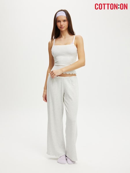 Cotton On Grey Waffle Wide Leg Pyjama Trousers (G16083) | € 39