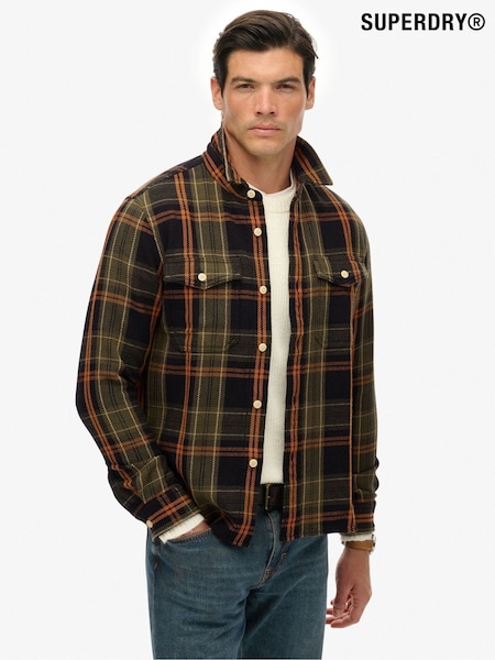 Superdry Green The Merchant Store - Heavy Checked Shirt (G16092) | R$ 640