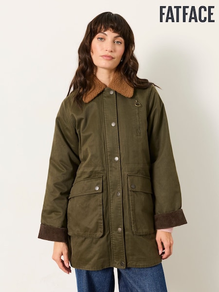 Olive Green - Fatface Barn Jacket