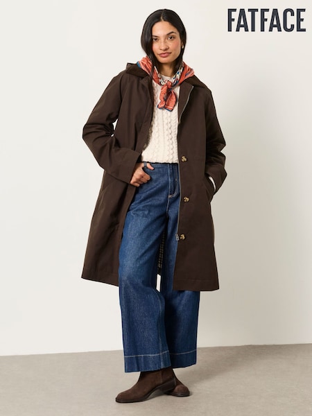 Chocolate Brown - Fatface Coat