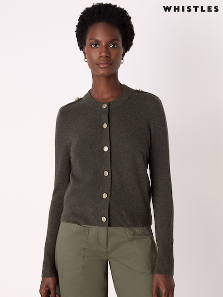 Whistles Military Crew Neck Cardigan (G16362) | € 157