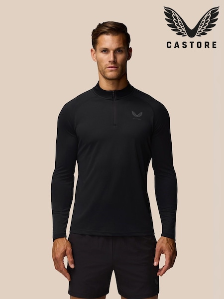 Castore Black Adapt Training 1/4 Zip Top (G16459) | €53