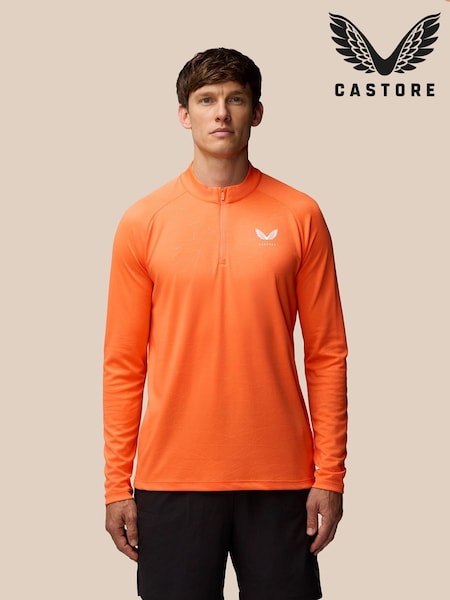 Orange - Castore Adapt Training 1/4 Zip Top (G16471) | 66 €