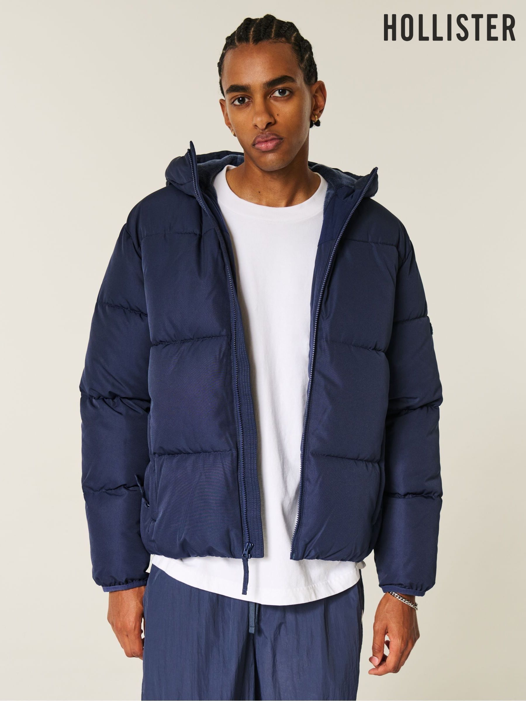 Buy Men's Coats and Jackets Hollister Puffer Online | Next Ukraine