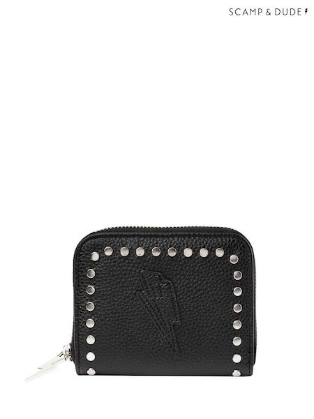 SCAMP & DUDE Black Studded Purse (G16796) | €37