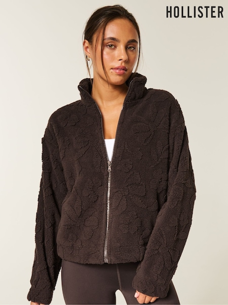 Hollister Gilly Hicks Embroidered Full Zip Sweatshirt (G18149) | €51