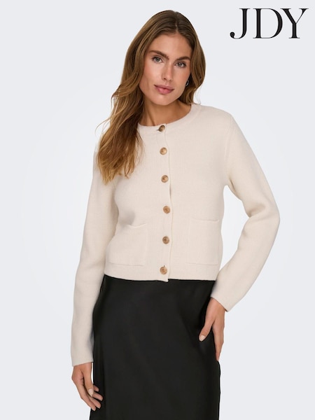 JDY Cream Loose Long Sleeve Stripe Shirt (G18406) | AED175
