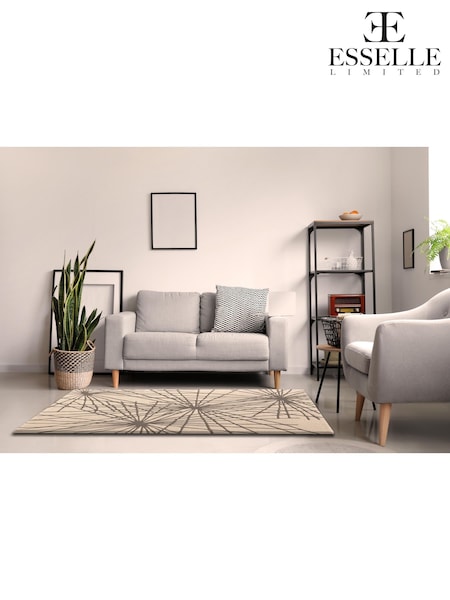 Esselle Charcoal Aura Starburst Rug (G18472) | AED1,456