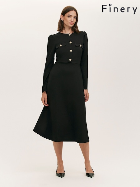 Finery Black Gilly Dress (G18598) | €91
