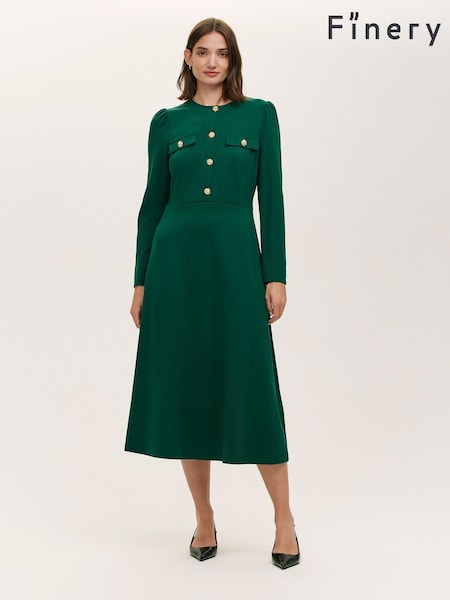 Finery Green Gilly Dress (G18600) | 341 QAR