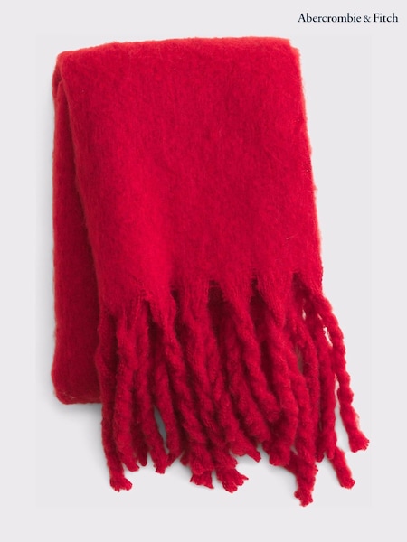 Abercrombie & Fitch Red Woven Cosy Scarf (G18620) | €79