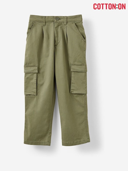 Cotton On Green Pleat Front Cargo Trousers (G18721) | € 39