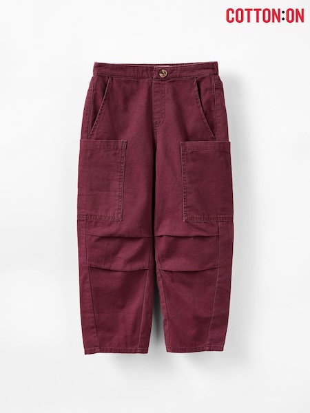 Cotton On Red Burgundy Kelly Balloon Trousers (G18725) | €29