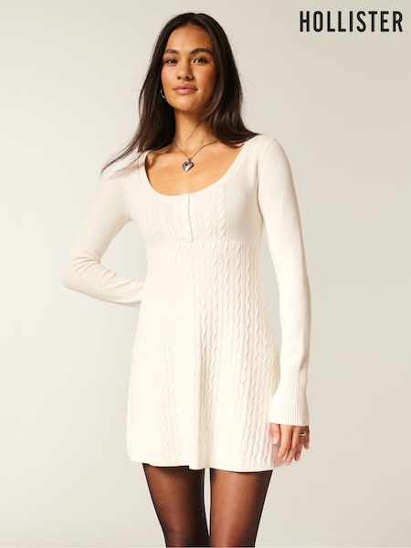 Hollister Babydoll Sweater Mini Dress (G18860) | €63