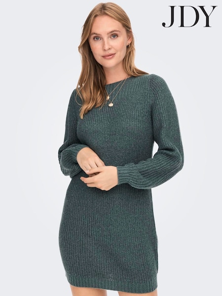 JDY Green Knitted Midi Jumper Dress (G19020) | €37