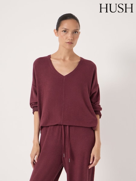 Roxa - Hush Gillian Supersoft V-Neck Top (G19115) | R$ 495