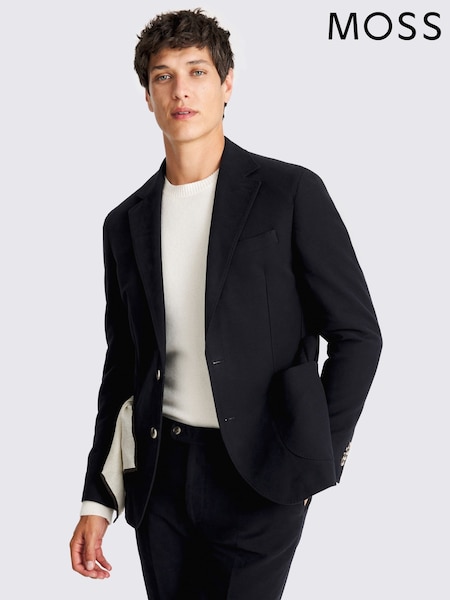 أزرق - MOSS Moleskin Jacket (G19136) | ‏984 د.إ.‏