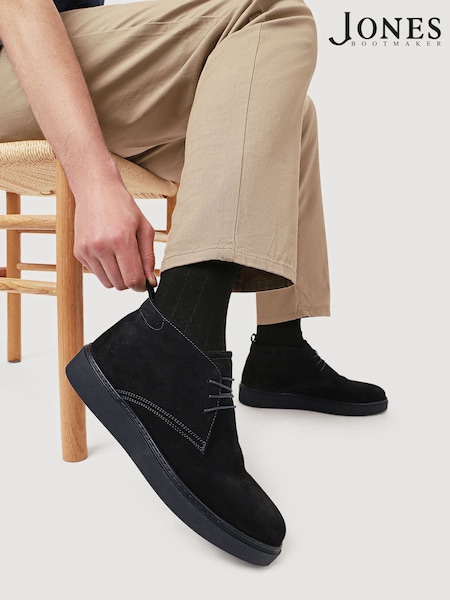 Jones Bootmaker Blue Dane Leather Lace-Up Boots (G19153) | €159
