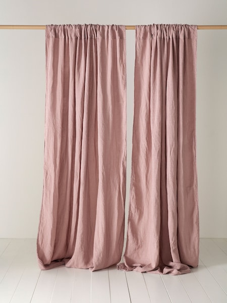 Secret Linen Store Vintage Rose Single Loop Top Curtain (G19567) | €121 - €143