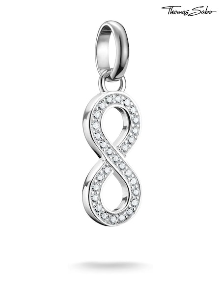 Thomas Sabo Silver Plated Charm Connect Infinity Pendant (G19619) | €58