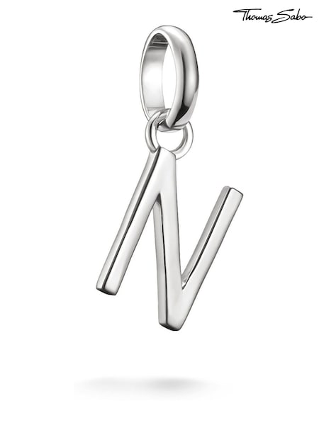Thomas Sabo Silver Charm Connect Letter N Pendant (G19628) | €28
