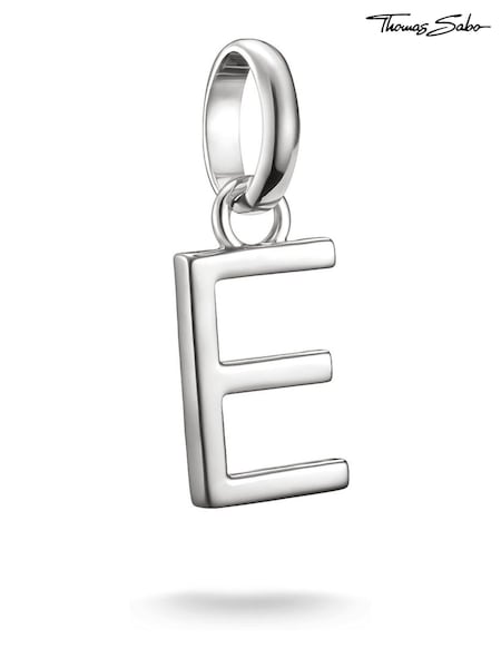 Thomas Sabo Silver Charm Connect Letter E Pendant (G19644) | €28