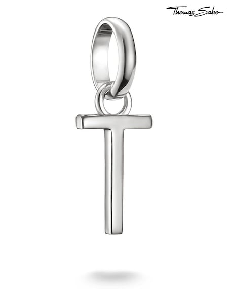 Thomas Sabo Silver Charm Connect Letter T Pendant (G19656) | €28