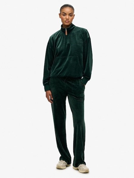 Superdry Green Country Club Velour Joggers (G19720) | R$ 495