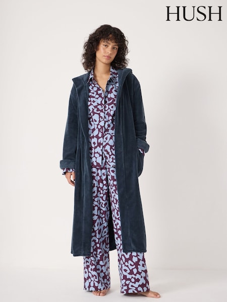 Hush Green Fluffy Hooded Dressing Gown (G19731) | € 117
