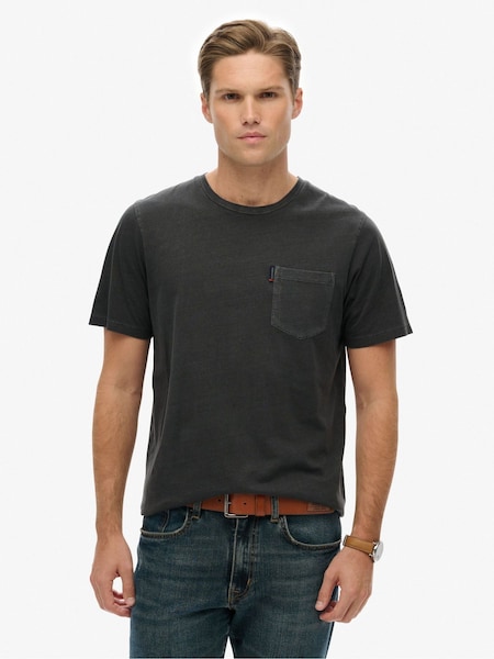 Superdry Black Classic Essential Pocket T-Shirt (G19739) | 114 QAR