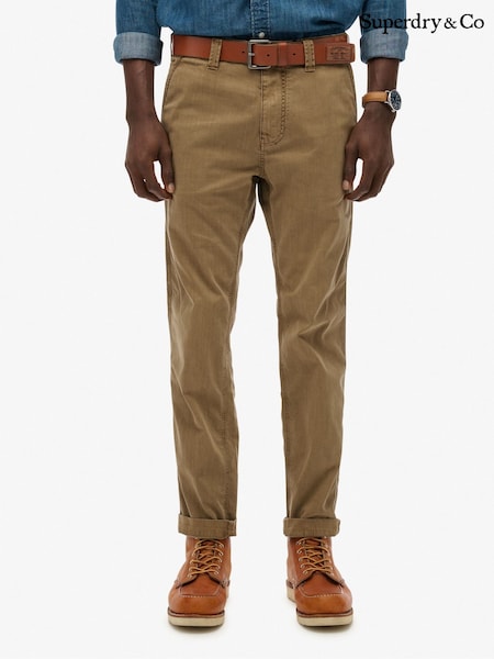 Superdry Brown Utility Chino Trousers (G19740) | €72