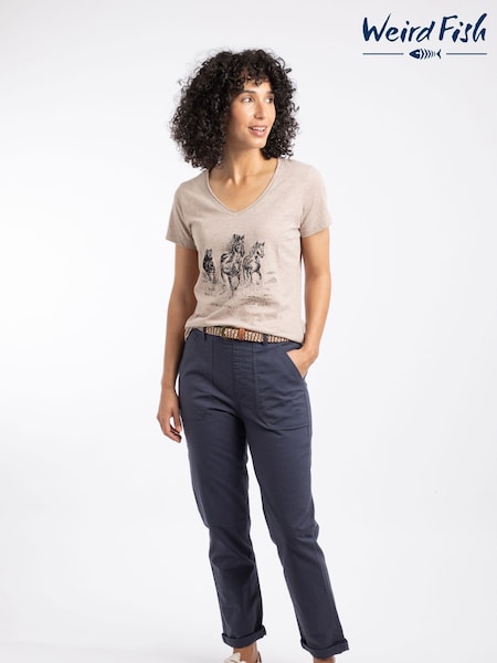 أزرق - Weird Fish Malorri Chino Trousers (G19871) | ‏247 ر.ق.