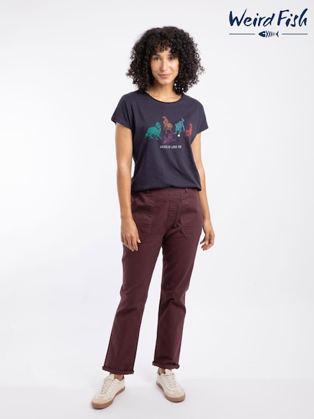 Weird Fish Red Malorri Chino Trousers (G19875) | R$ 495