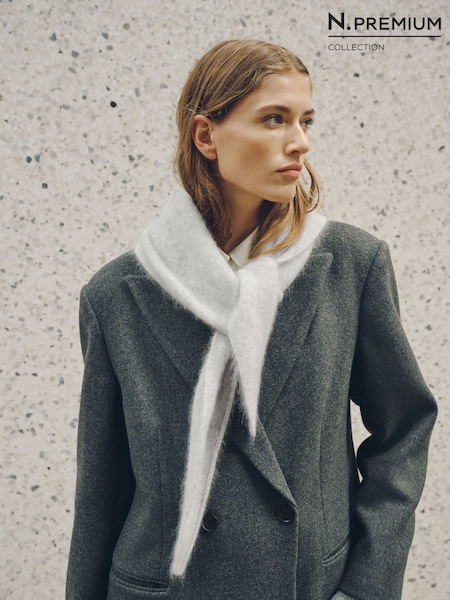 Grey - N.premium Triangle Scarf