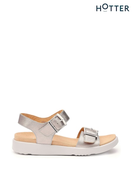 Metallic - Hotter Corfu Buckle Casual Sandals