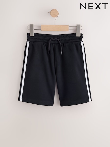 Black - Side Stripe Shorts (3-16yrs)