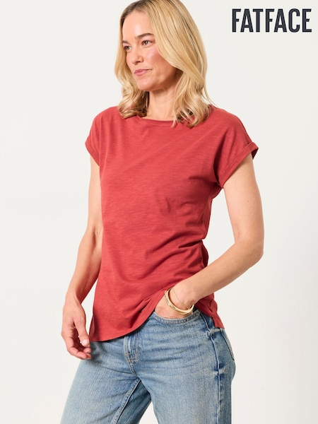 Red - Fatface Short Sleeve T-shirt