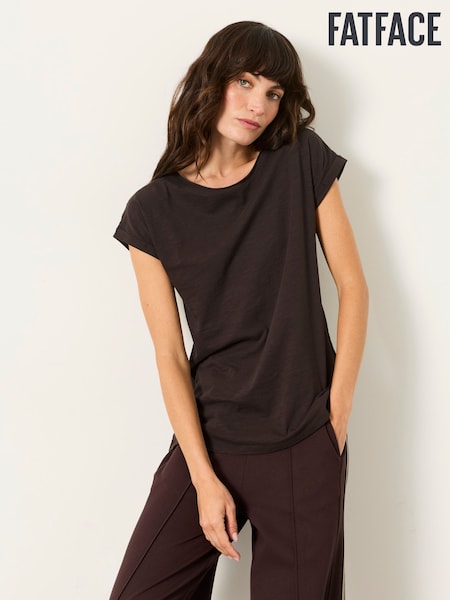 チョコレートブラウン - Fatface Short Sleeve T Shirt