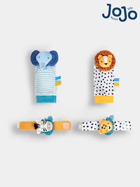 Jojo Maman Bébé Multi-color Baby Rattle & Teether Toy