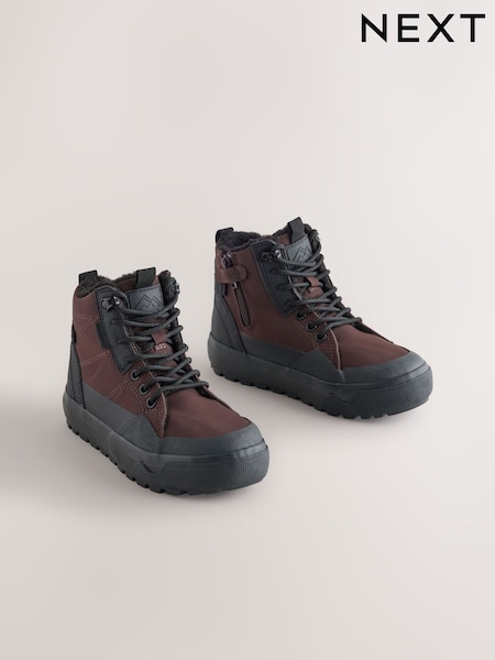 Chocoladebruin - Skateschoenen met noppen en Boots