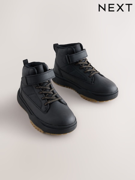 Black - Thinsulate Lined Waterproof High Top Boots