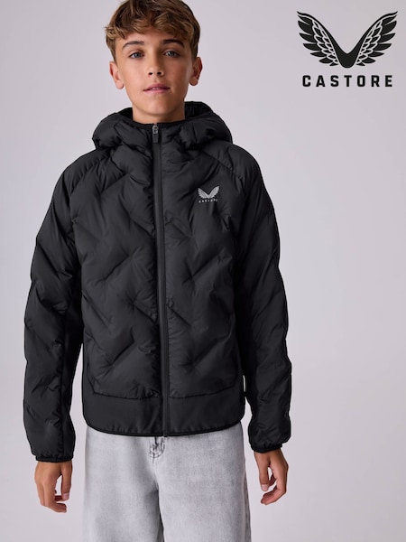 Negro - Chaqueta híbrida Castore